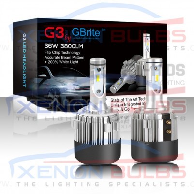 2x H7 G3 COB LED Headlight Bulbs Kit 7600 Lumens Canbus 72W HID UK STOCK